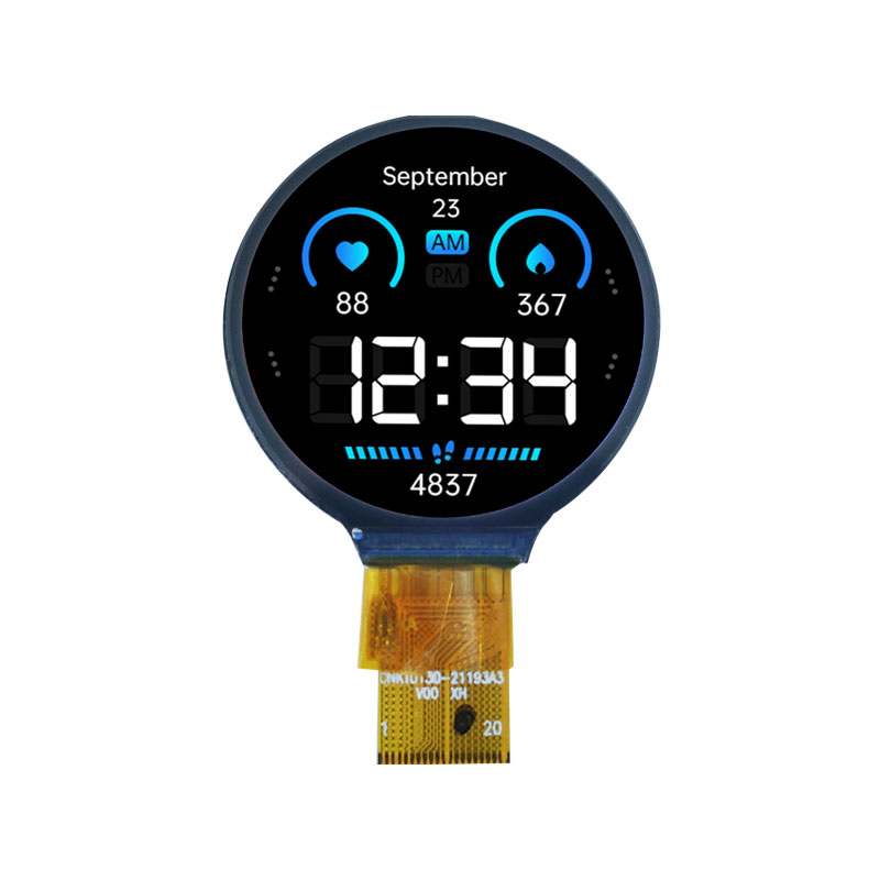 1.3” TFT गोल डिस्प्ले स्क्रीन